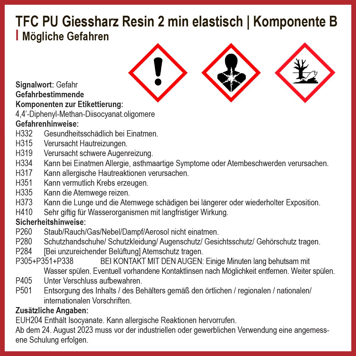 TFC PU Giessharz Resin 2min 1:1