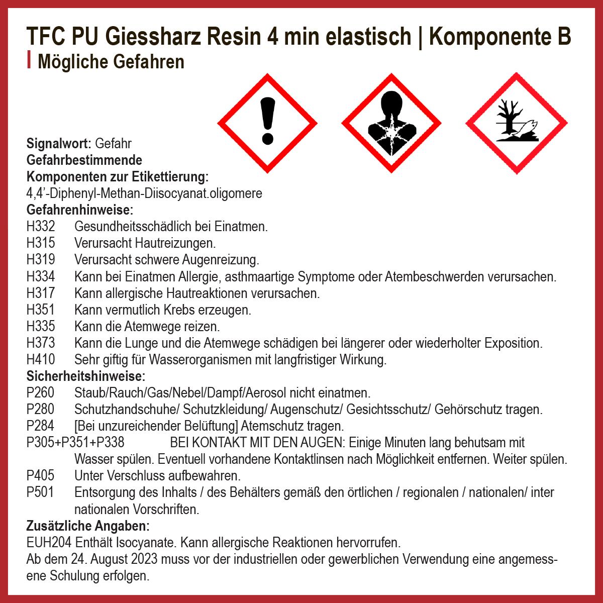 TFC PU Giessharz Resin 4min 1:1