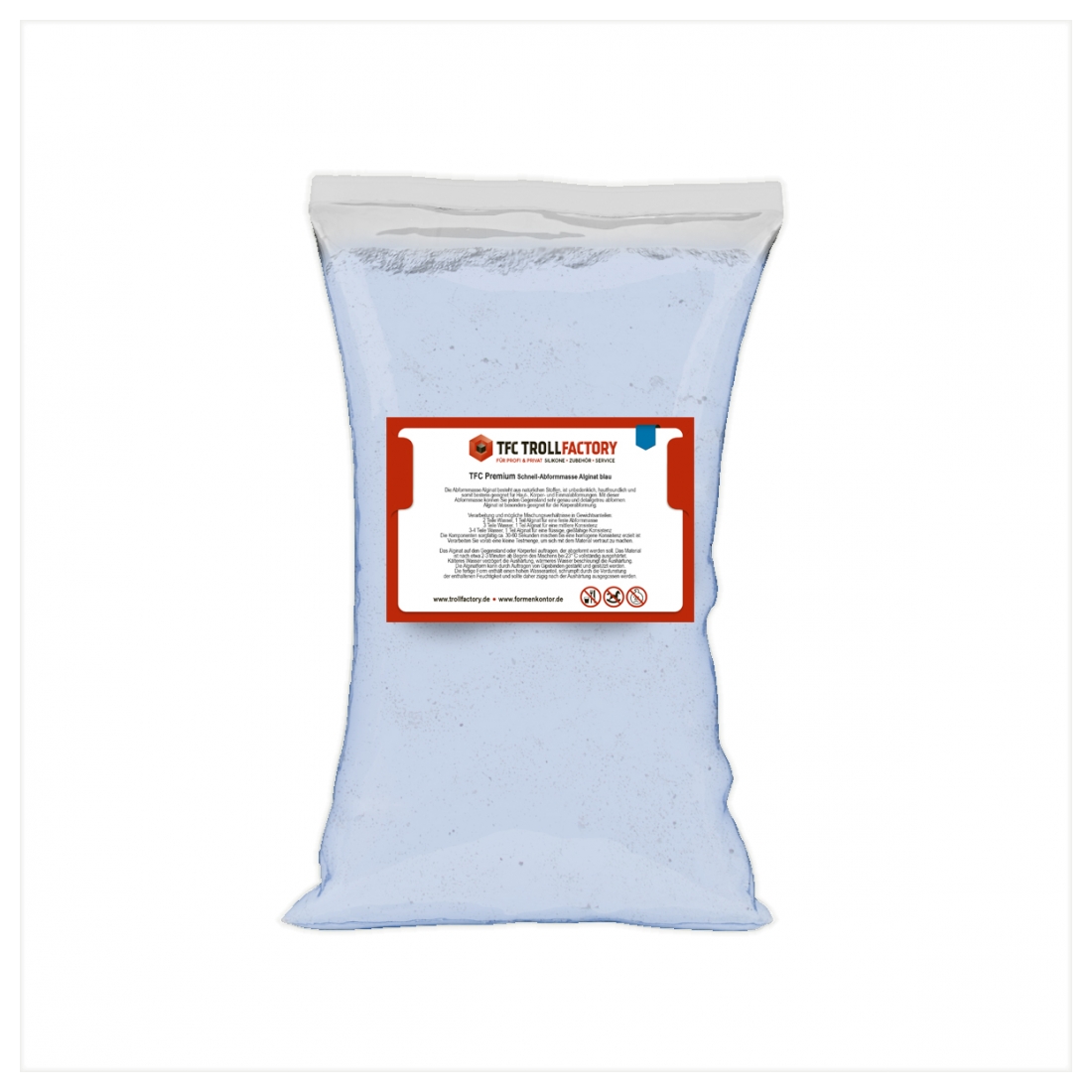 TFC Alginat PREMIUM Abformmasse blau 3-4 Minuten TFC Alginat PREMIUM Abformmasse blau 3-4 Minuten